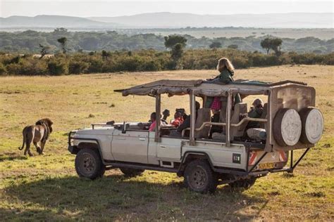 Using Open Sided Vehicle for Game Drives in Masai Mara