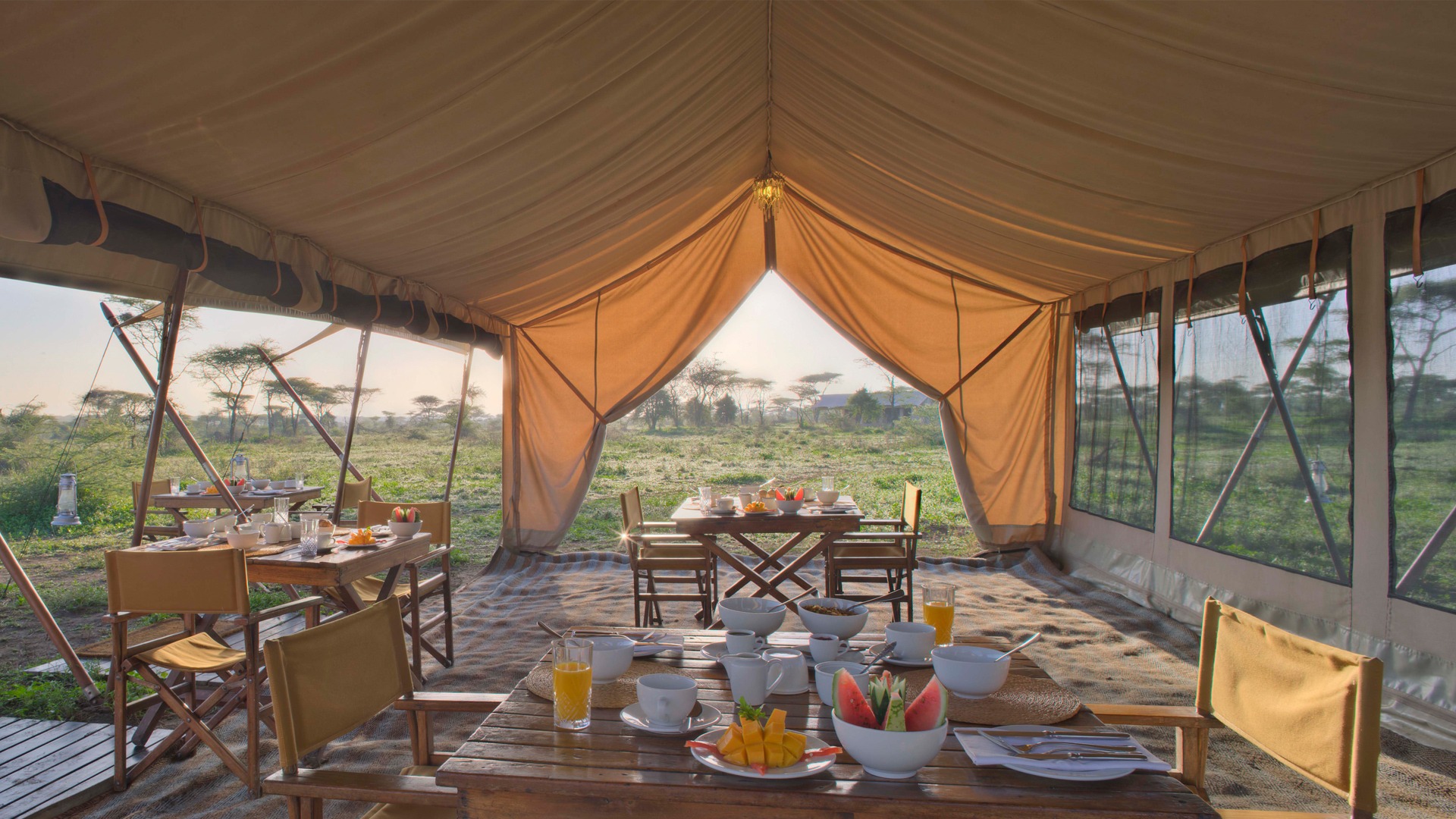 How do I get to andBeyond Serengeti Under Canvas?
